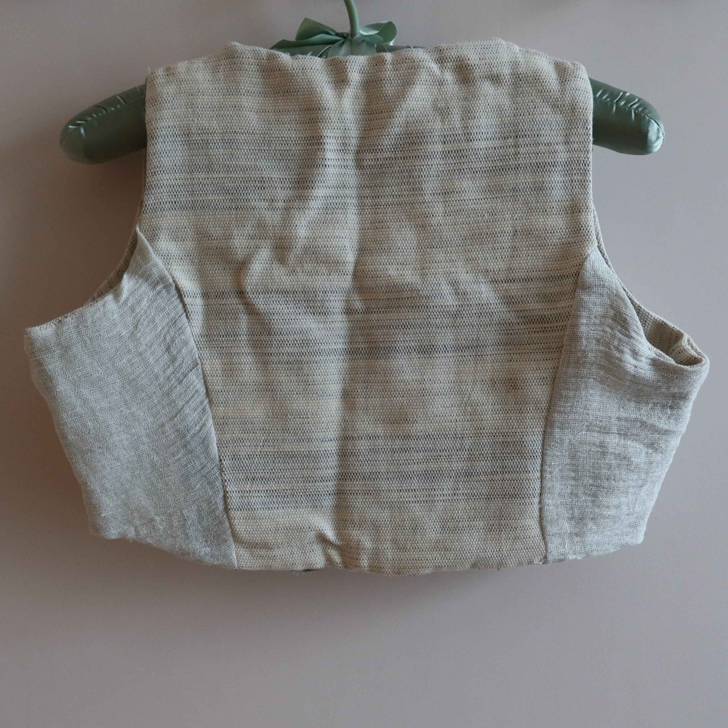 Cropped Vest - Eco-Friendly Style | Upcycled Cotton Vest