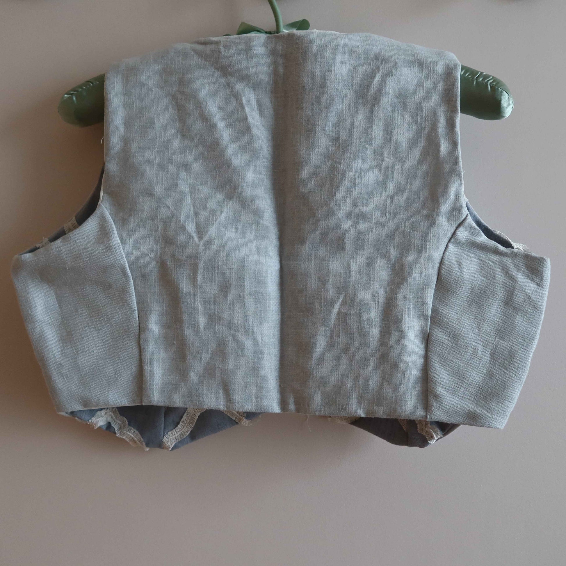 Cropped Vest - Eco-Friendly Style | Upcycled Cotton Vest