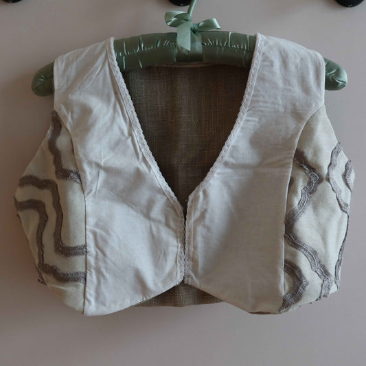 Cropped Vest - Eco-Friendly Style | Upcycled Cotton Vest