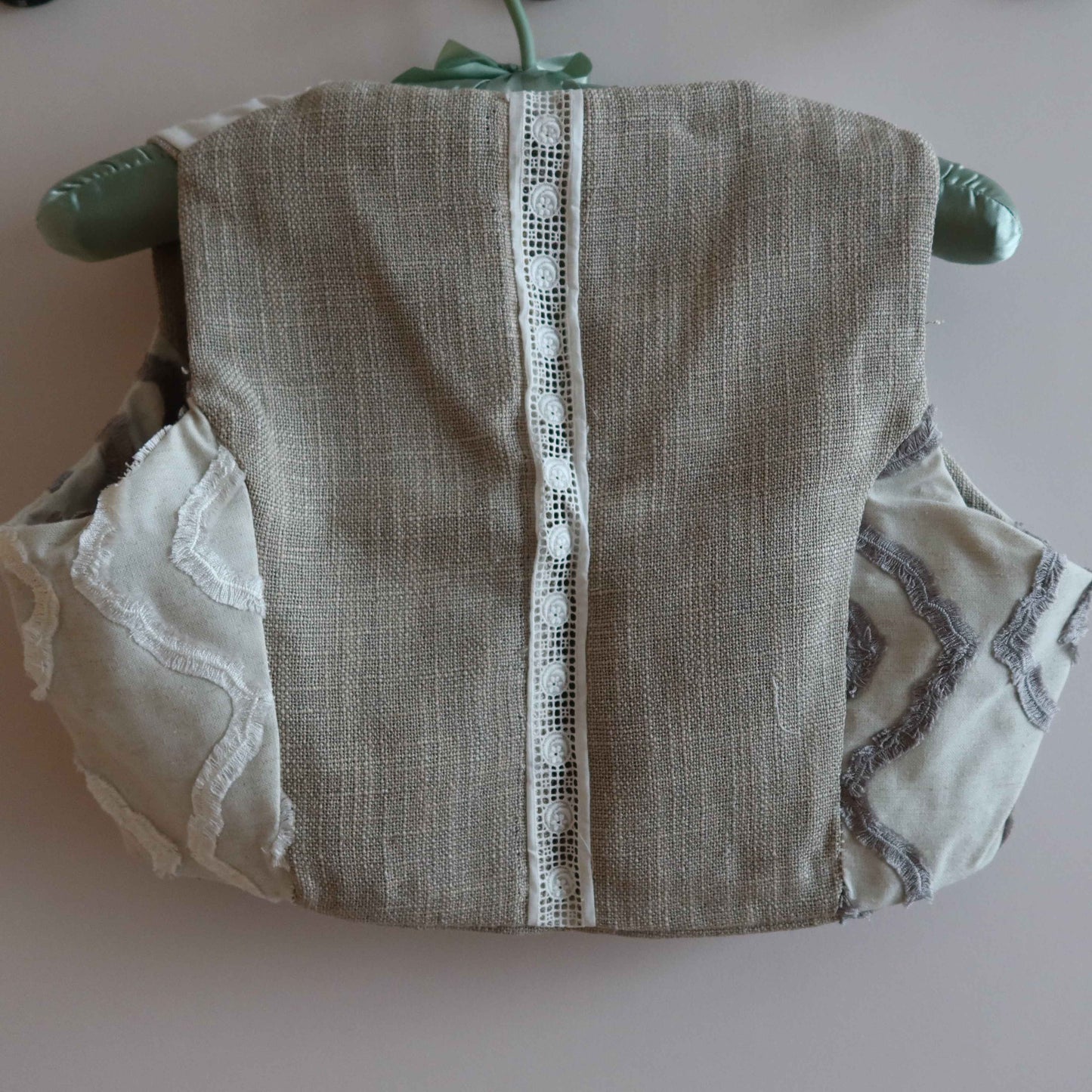Cropped Vest - Eco-Friendly Style | Upcycled Cotton Vest