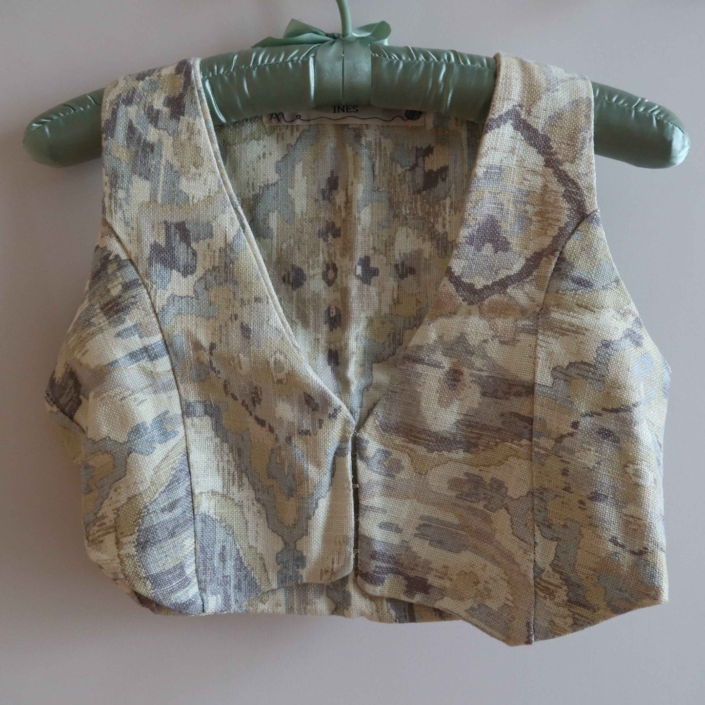 Cropped Vest - Eco-Friendly Style | Upcycled Cotton Vest