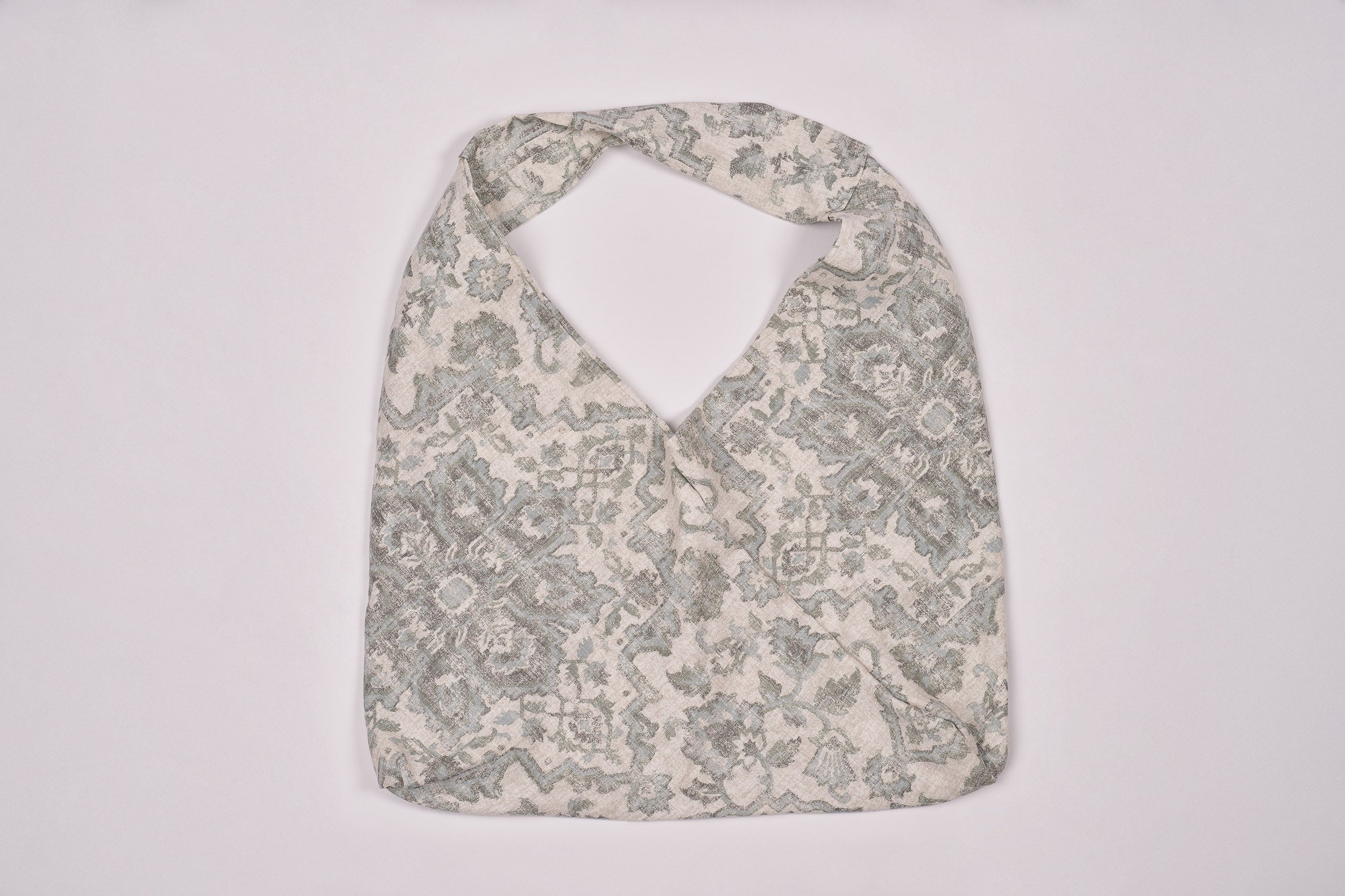 Bolsa de origami - Tejido de medallón turquesa niebla