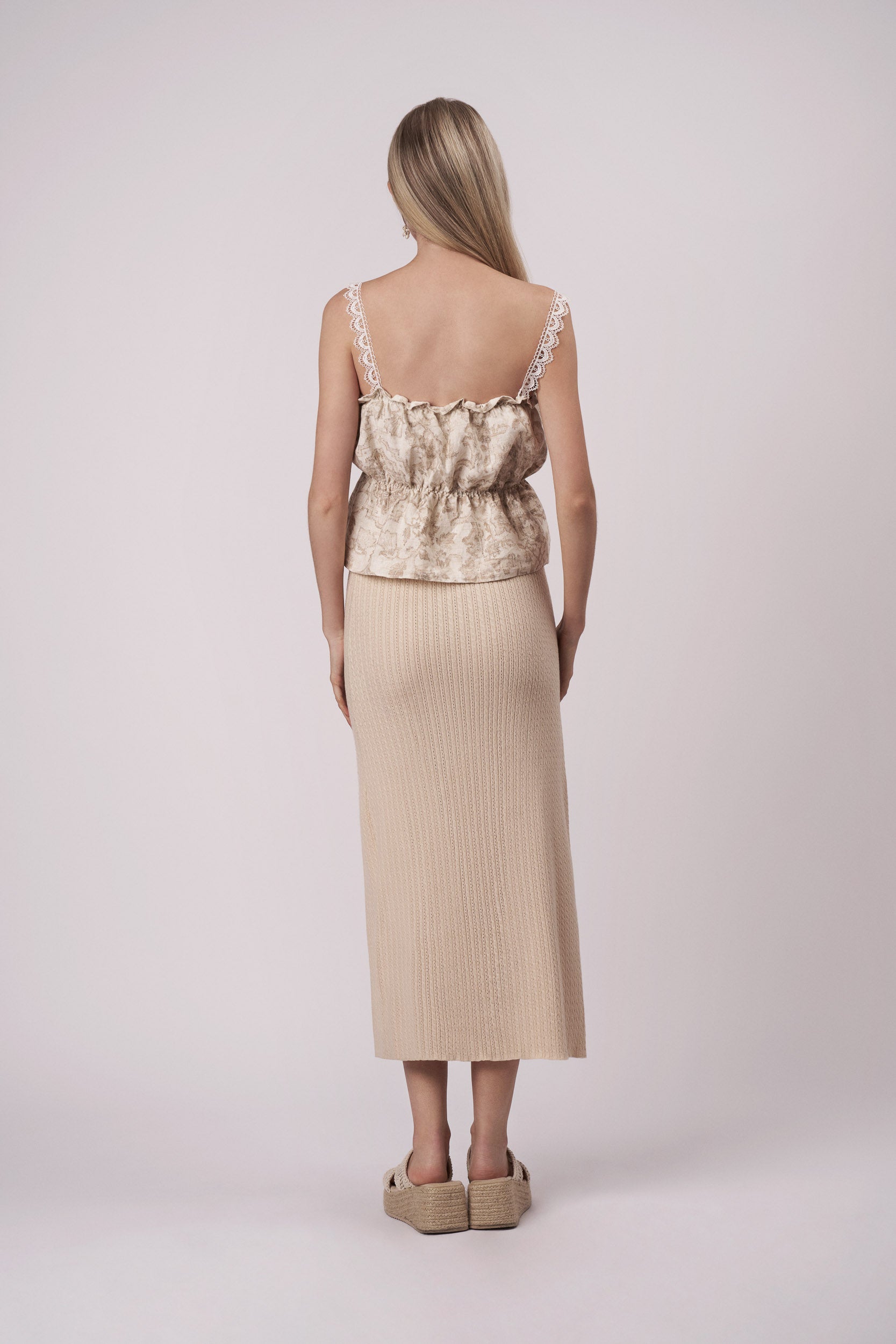 La parte superior de la margarita